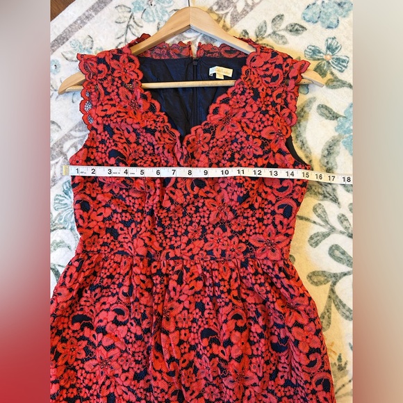 Shoshanna Red Lace Mini Dress - Picture 10 of 15